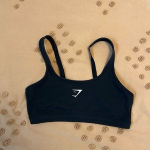Gymshark training scoop neck sports bra in black - size M